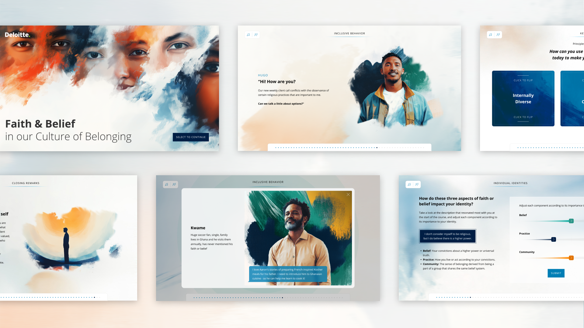 Faith & Belief — Painterly visual language and character design