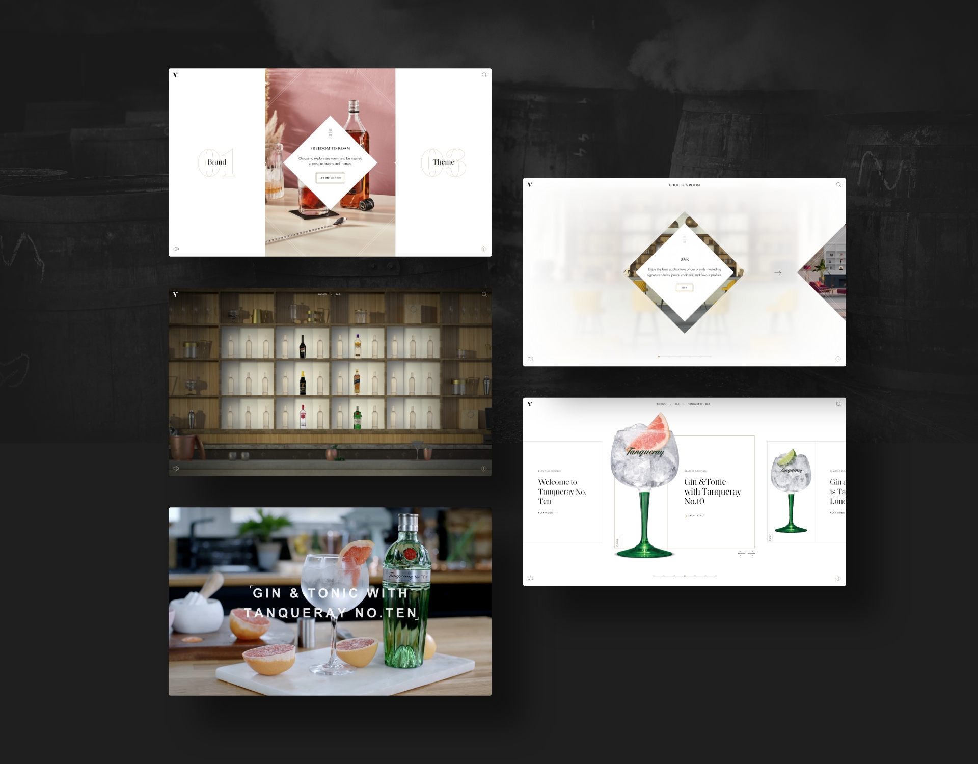 The Vault — Brand discovery room interface
